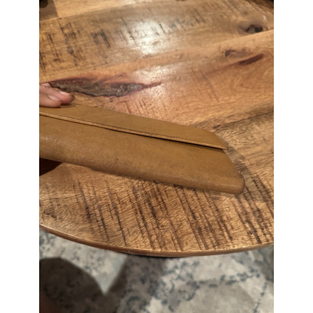 Authentic Gucci Vintage Tan Leather Clutch Wallet Jackie Clasp Italy - Picture 4 of 16